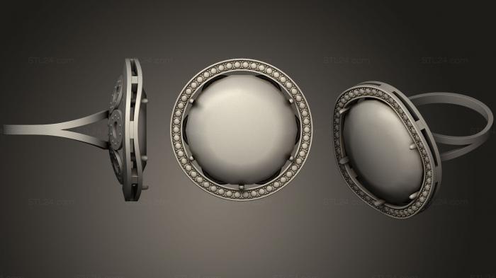 Ювелирные перстни и кольца (Кольцо 119, JVLRP_0601) 3D модель для ЧПУ станка